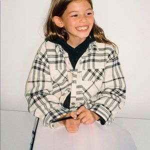 Zara Check Oversized Shirt Size 9
